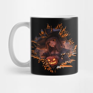 Halloween Witch Girl Mug